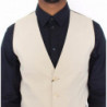 Blazer gilet in cotone elasticizzato beige - IT50 - L