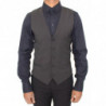 Blazer gilet in lana elasticizzata grigia - IT44 - XS