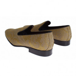Mocassini barocchi in seta oro giallo - EU39/US6