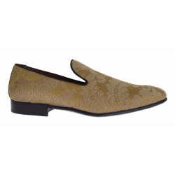 Mocassini barocchi in seta oro giallo - EU39/US6