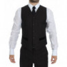 Smoking da abito slim in 3 pezzi di lana a righe marroni - IT44 - XS
