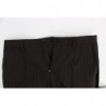Smoking da abito slim in 3 pezzi di lana a righe marroni - IT44 - XS