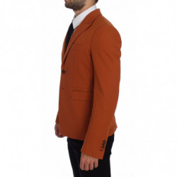 Blazer in cotone elasticizzato arancione - IT46 - S