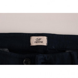 Pantaloni chino dal taglio dritto elasticizzati blu - IT48 - M