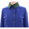 Cappotto Giacca Asburgo in Lana Verde Blu - IT38 - S