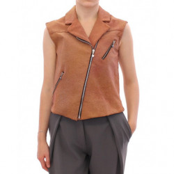 Gilet giacca di pelle...