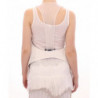 Giacca con gilet aperto sul retro con ciglia bianche - IT40-S