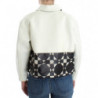 Giacca in pelle corta nera bianca - IT40-S