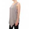 Blusa canotta in viscosa grigia - IT40-S