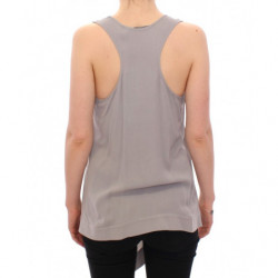 Blusa canotta in viscosa grigia - IT40-S