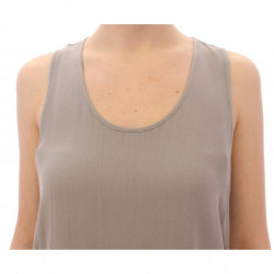 Blusa canotta in viscosa grigia - IT40-S