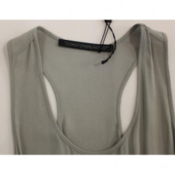 Blusa canotta in viscosa grigia - IT40-S