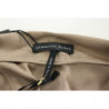 Abito da cocktail tubino in seta drappeggiato marrone - IT44-L