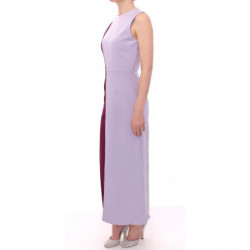 Abito lungo in seta viola lavanda - IT40-S