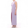 Abito lungo in seta viola lavanda - IT40-S