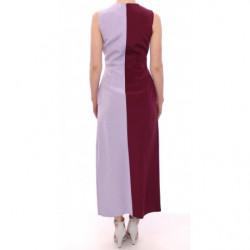 Abito lungo in seta viola lavanda - IT40-S