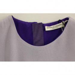 Abito lungo in seta viola lavanda - IT40-S