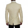 Blazer in 2 pezzi di seta a pois beige - IT44 - XS