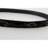 Cintura con ricamo ape reale in cotone nero - 80 CM / 32 INCHES