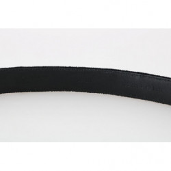 Cintura con ricamo ape reale in cotone nero - 80 CM / 32 INCHES