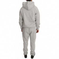 Tuta pantaloni maglione di cotone grigio - XXL