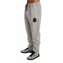 Tuta pantaloni maglione di cotone grigio - XXL
