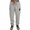 Tuta pantaloni maglione di cotone grigio - 3XL