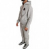 Tuta pantaloni maglione di cotone grigio - 3XL