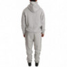 Tuta pantaloni maglione di cotone grigio - 3XL