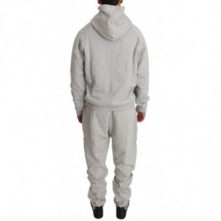 Tuta pantaloni maglione di cotone grigio - XXL