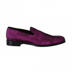 Mocassini jacquard viola...