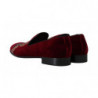 Mocassini velluto bordeaux Scarpe ferro cavallo color canna fucile