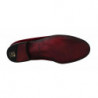 Mocassini velluto bordeaux Scarpe ferro cavallo color canna fucile