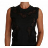 Top tagliato in cashmere di seta grigia Cami - IT40-S