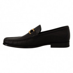 Mocassini mocassini in pelle di vitello nera - EU39.5/US5.5