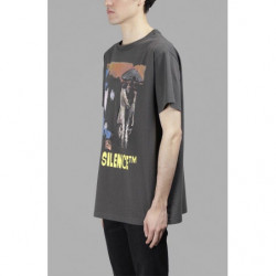 T-shirt in cotone grigio - XS