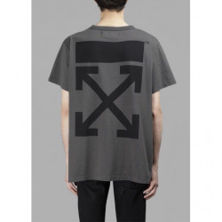 T-shirt in cotone grigio - XS