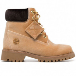 Stivale in pelle beige -...
