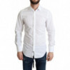 Camicia formale da uomo a maniche lunghe in cotone bianco - IT37 - XS
