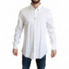 Camicia formale da uomo in cotone elasticizzato bianco - IT38 - XS