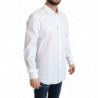 Camicia formale da uomo in cotone elasticizzato bianco - IT38 - XS