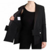 Giacca doppiopetto nera a maniche lunghe - IT40-S