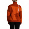 Giacca arancione con zip intera a maniche lunghe - IT42-M