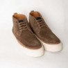 Sneakers alte in pelle scamosciata marrone - EU40/US7