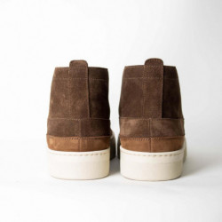 Sneakers alte in pelle scamosciata marrone - EU40/US7