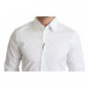 Camicia Formale SICILIA da Uomo in Cotone Stretch Bianco - IT38 - XS