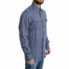 Camicia casual da uomo a righe blu - IT39 - S