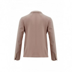 Giacca rosa chiaro con volant doppio petto - IT44