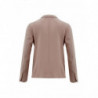 Giacca rosa chiaro con volant doppio petto - IT44