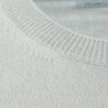 Maglione girocollo in cashmere azzurro - L